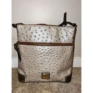 Dooney & Bourke Crossbody Ostrich Gray